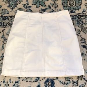 Free people modern femme denim mini skirt